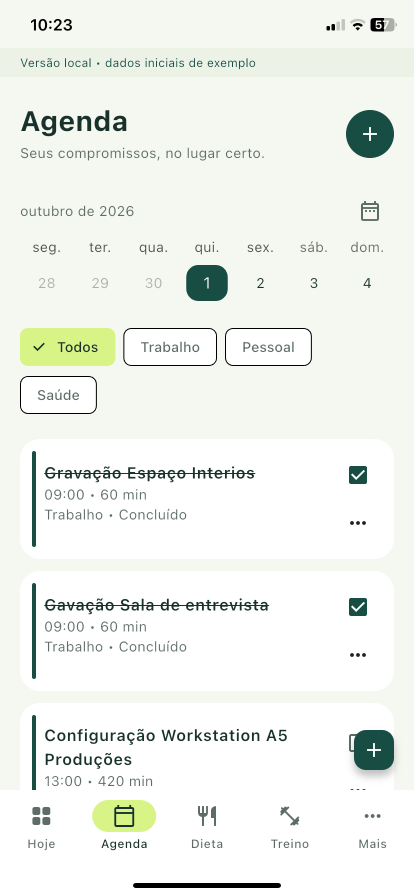 PULSO — Agenda