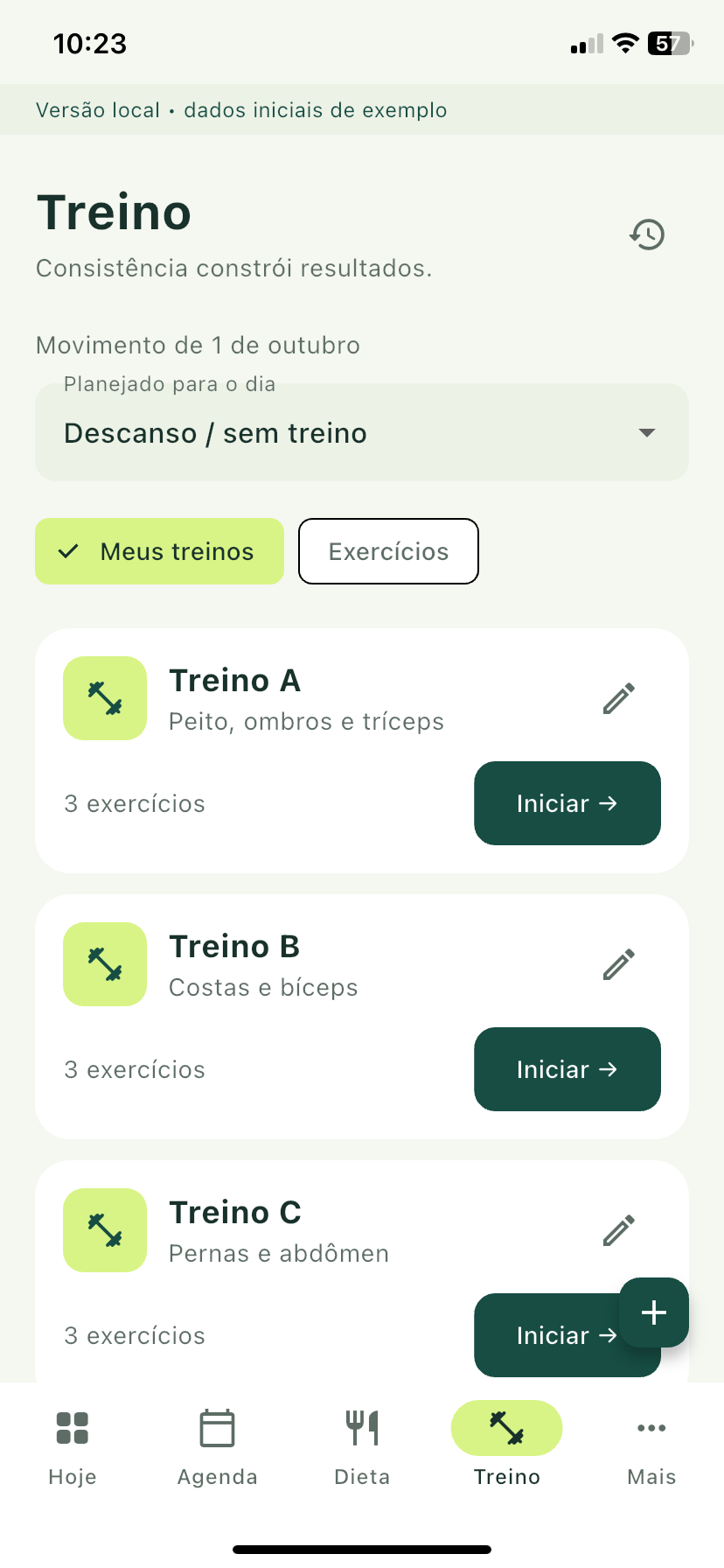 PULSO — Treinos